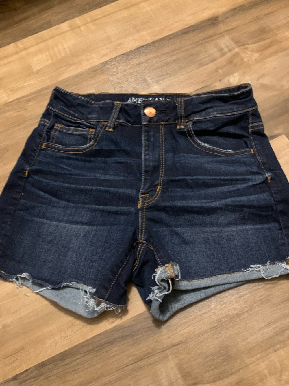 Dark Wash Denim Cutoff Shorts